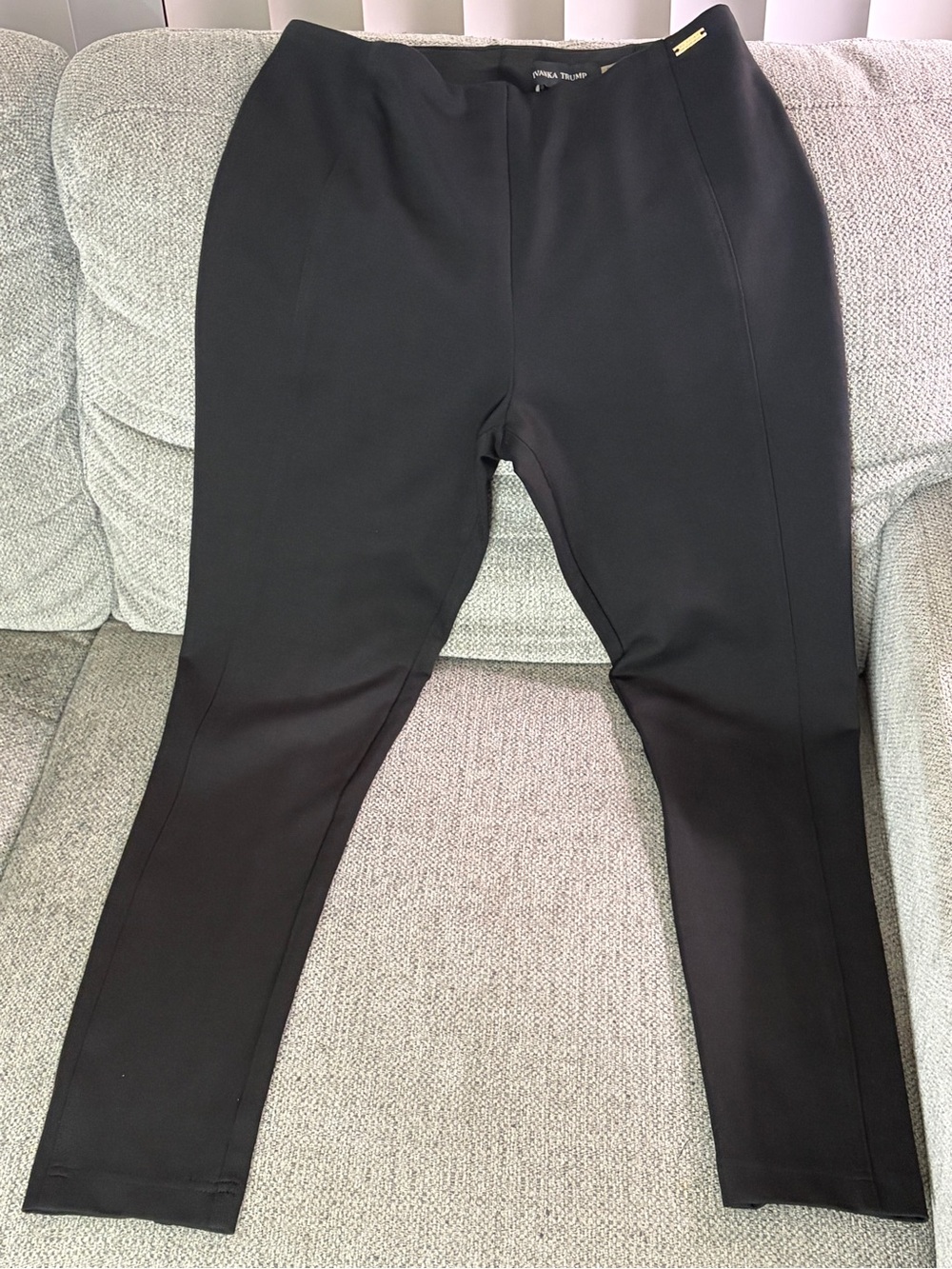 Ivanka Trump Black Straight-Leg Women's Pants